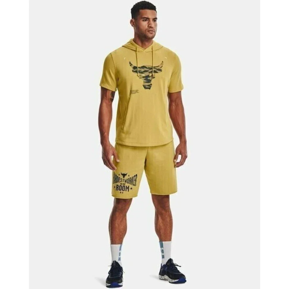 Under Armour Project Rock Sweatshirt Hoodie Mens XL Loose RSPCT Training Graphic - Picture 12 of 12